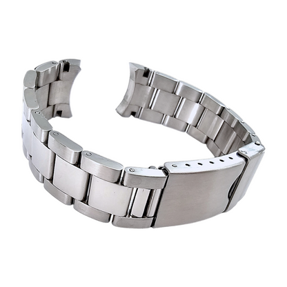 Solid Curved End 316L Stainless Steel Watch Bracelet 20mm