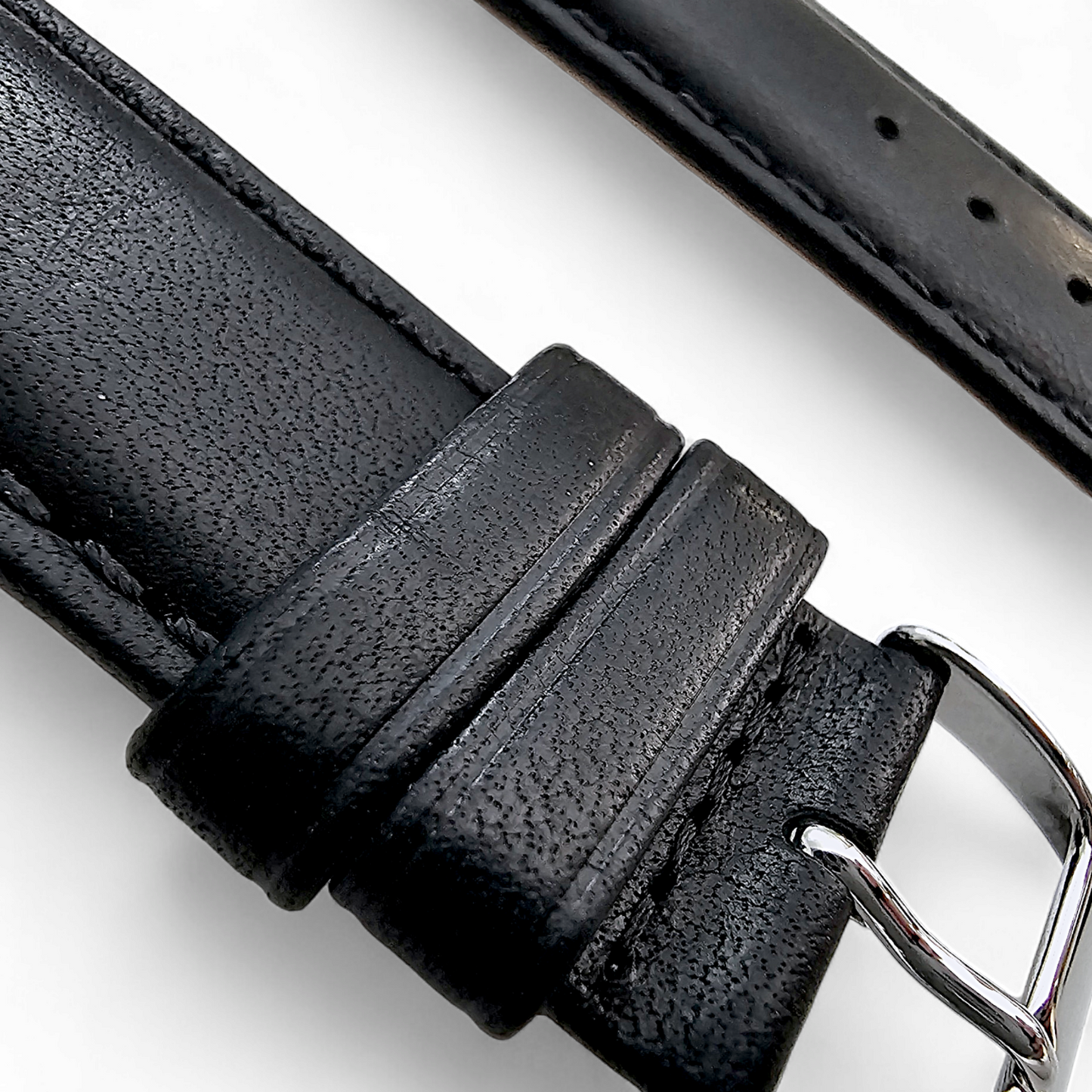 Horween Leather Watch Strap For Apple IWatch Black