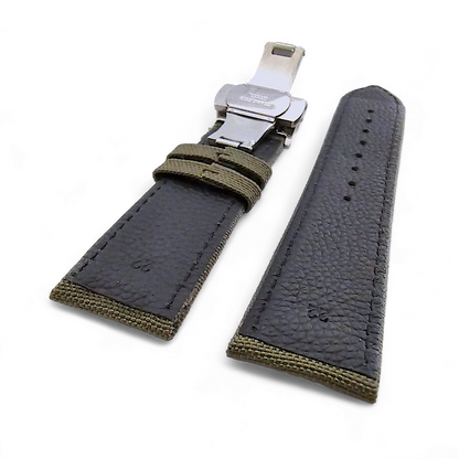 Canvas Deployment Clasp Watch Strap Band Sailcloth 20mm 22mm