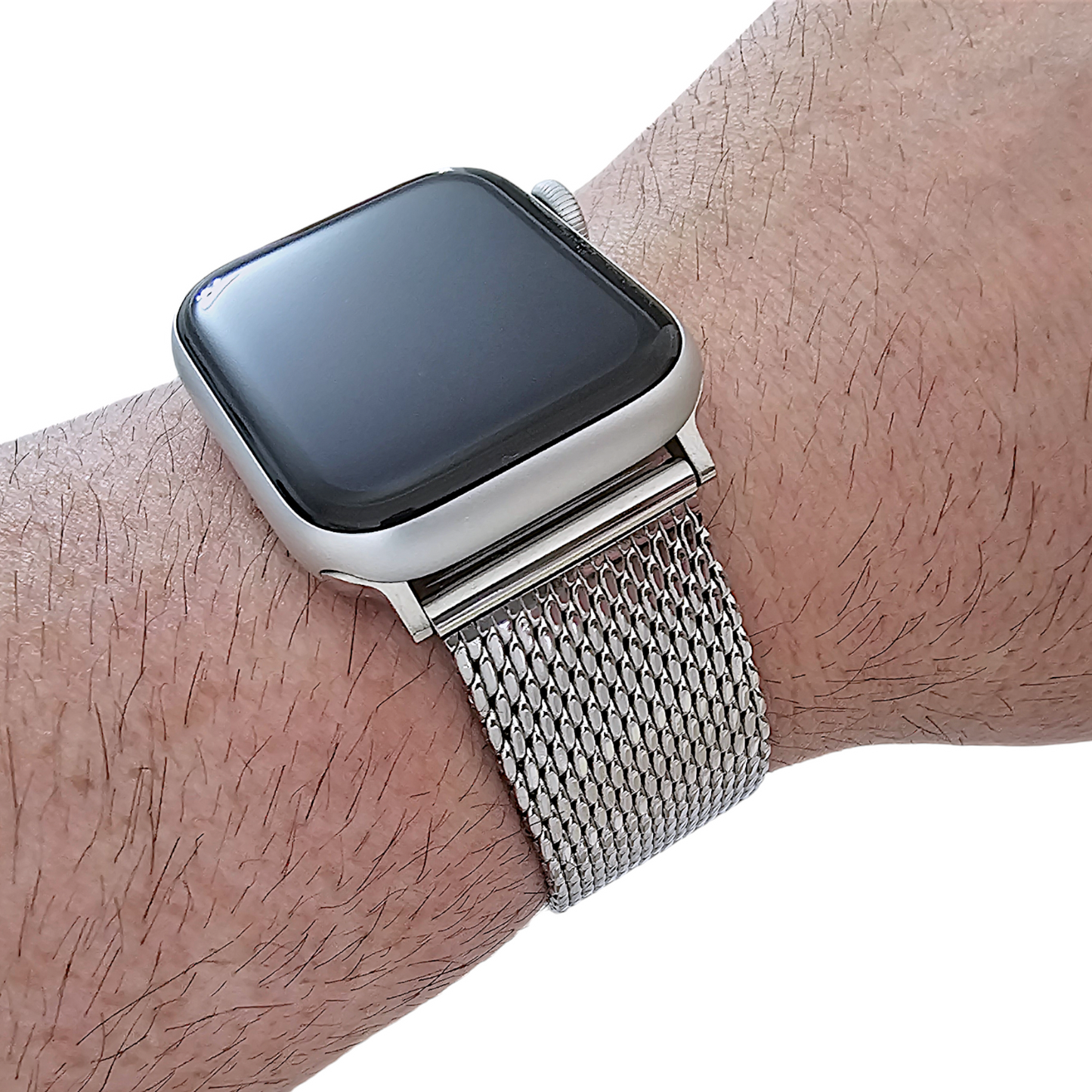 Shark Mesh 2.6mm Thick 316L Stainless Steel Bracelet For Apple Iwatch