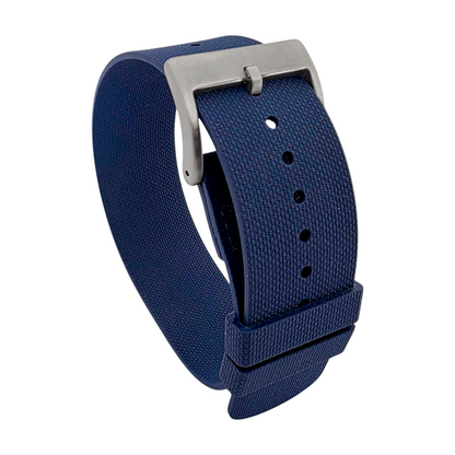 FKM Rubber One Piece Watch Strap Band 1.4mm 20mm 22mm Blue