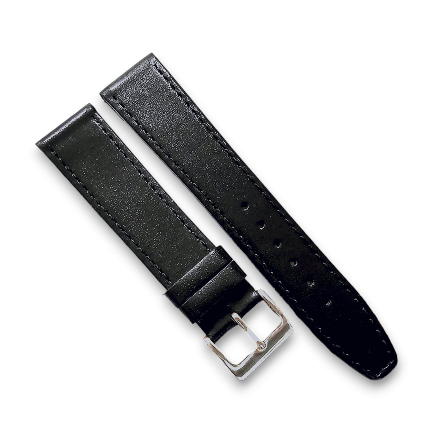 Luxury Stitched Leather Watch Strap Band Replacement Mens Womens 8mm to 22mm UK