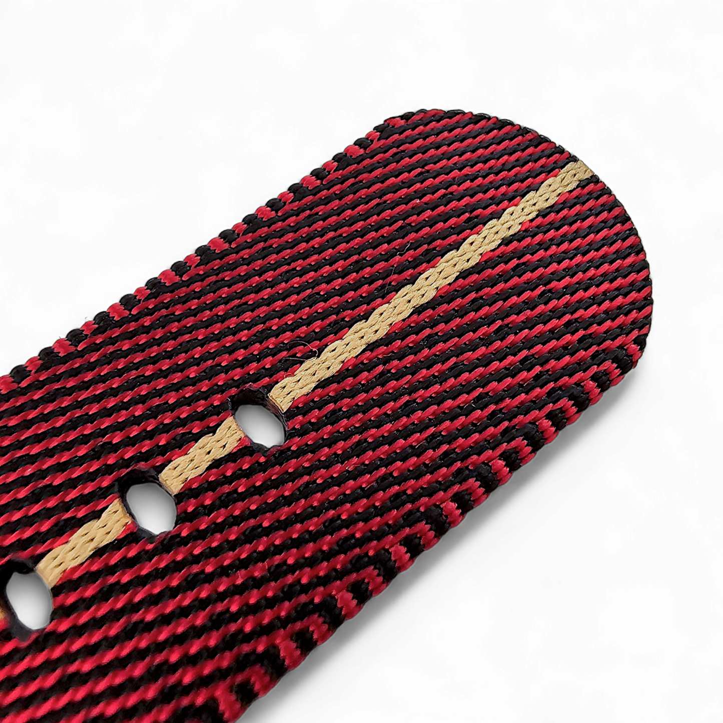 Bronze NATO Nylon 1.8mm Thick Watch Strap Red Black Khaki 20mm 22mm