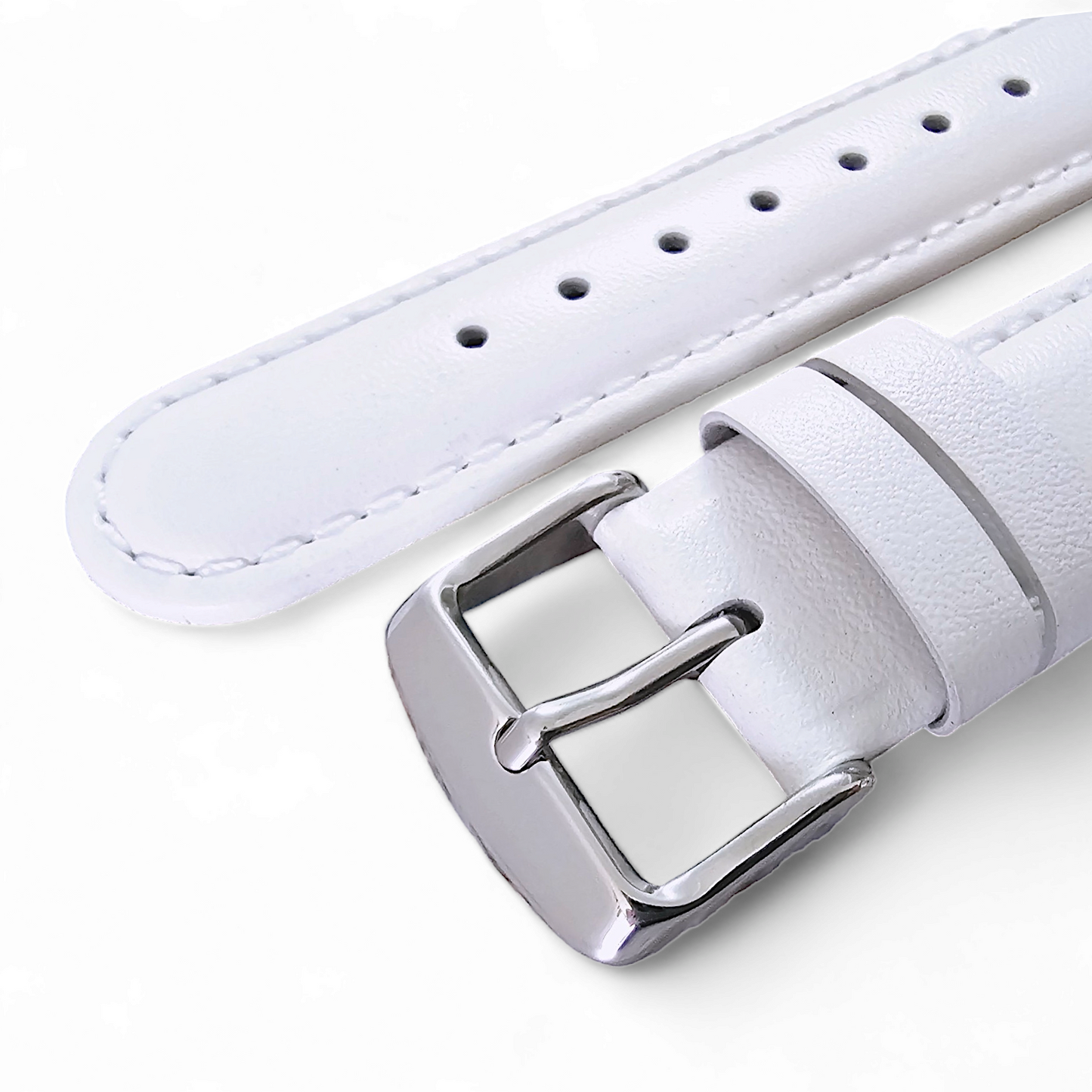 Padded Luxury Leather Watch Strap Band Stitched Mens Womens Ladies 8mm to 26mm