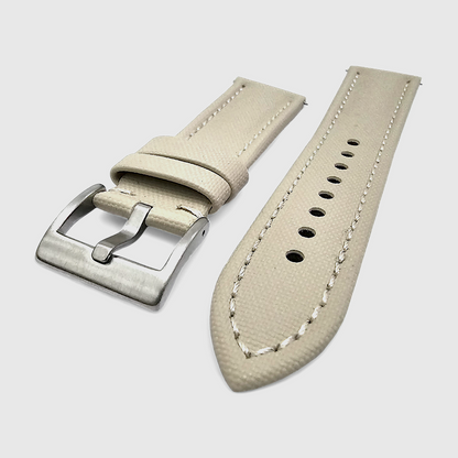 Sailcloth Watch Strap Band Two Piece 20mm 22mm Beige