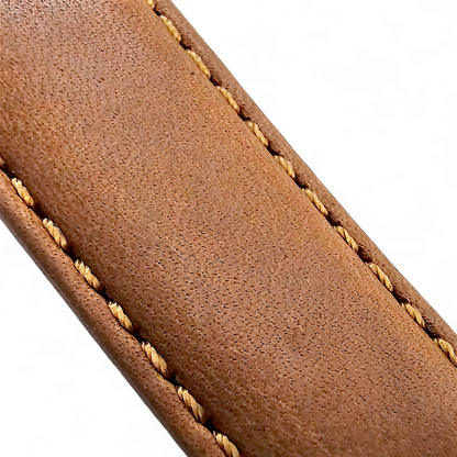 Horween Leather Watch Strap For Apple IWatch Caramel Brown