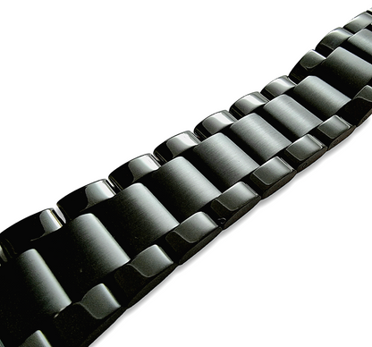 Black stainless best sale steel watch bracelet