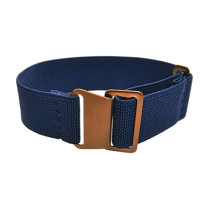 Bronze PVD Marine Nationale 20mm 22mm Navy Blue