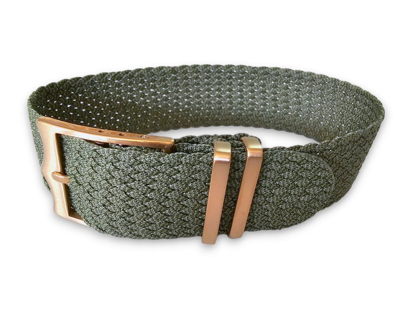 Bronze Buckle Perlon NATO Watch Strap Nylon 20mm 22mm