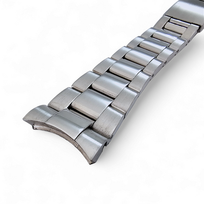 Solid Curved End 316L Stainless Steel Watch Bracelet 20mm