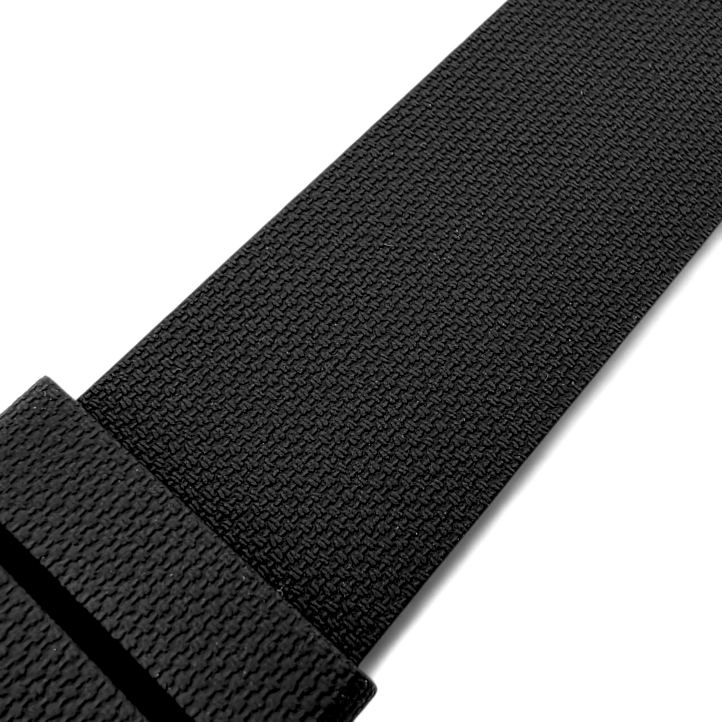 FKM Rubber One Piece Watch Strap Band 1.4mm 20mm 22mm Black