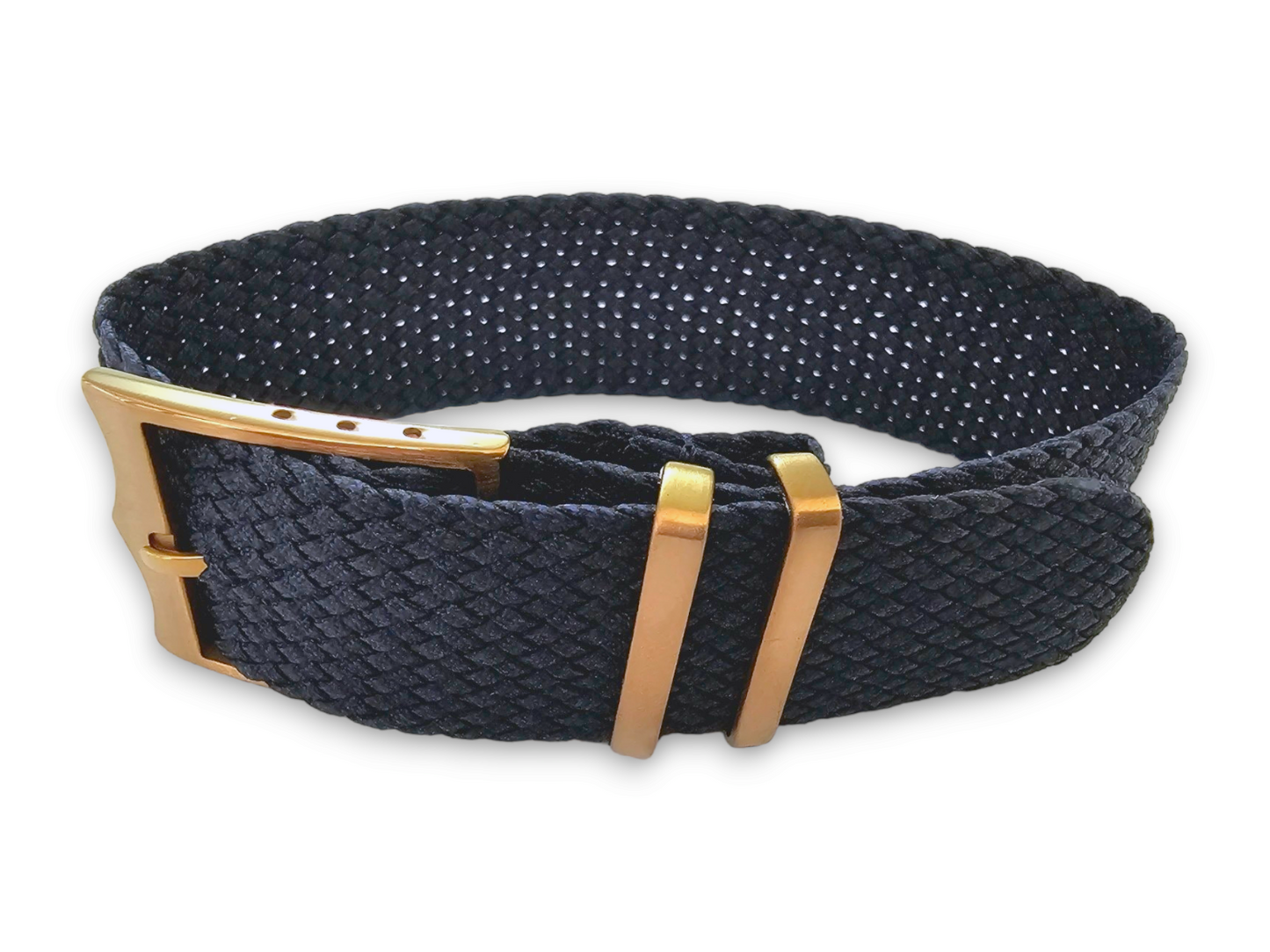 Bronze Buckle Perlon NATO Watch Strap Nylon 20mm 22mm