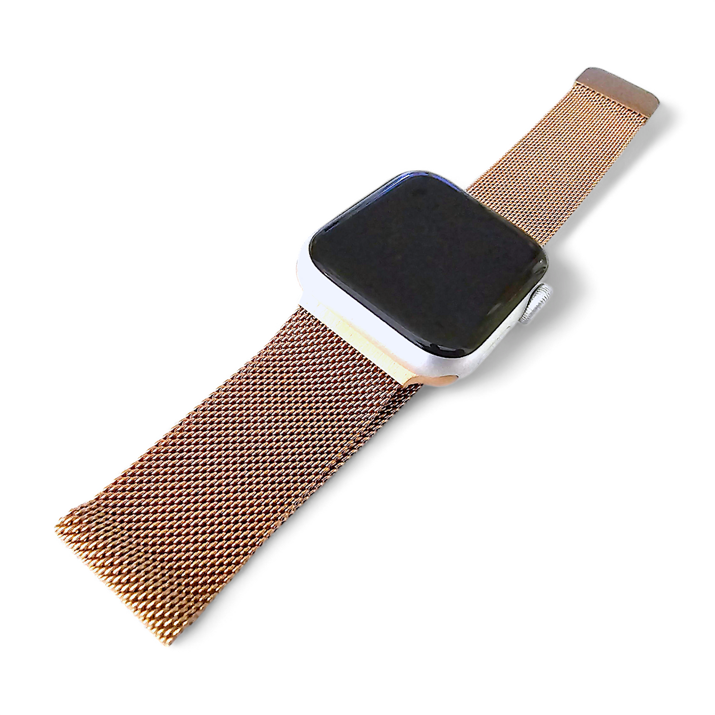 Milanese Steel Loop Bracelet For Apple Watch Retro Pink Gold