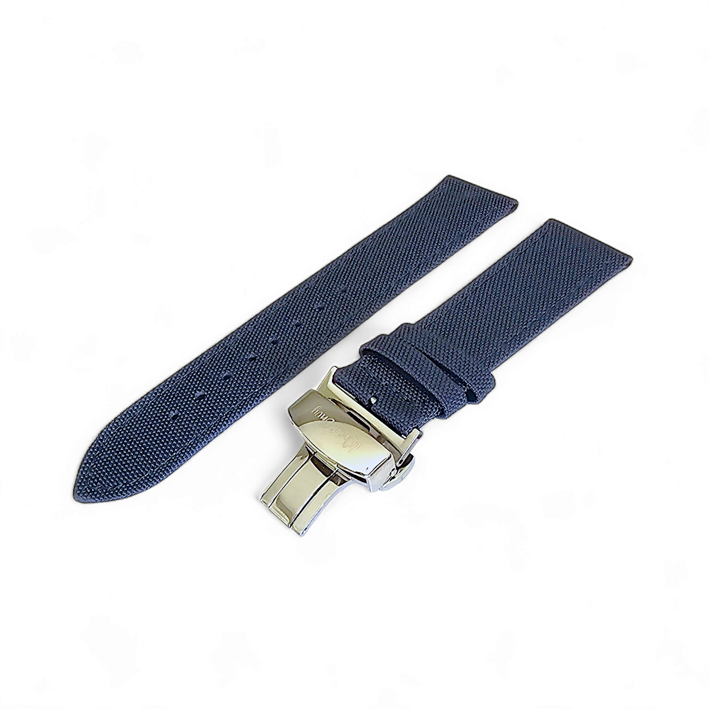 Canvas Deployment Clasp Watch Strap Band Sailcloth 20mm 22mm