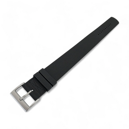 FKM Rubber One Piece Watch Strap Band 1.4mm 20mm 22mm Black