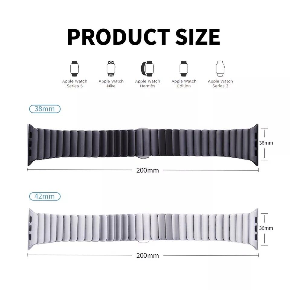 Stainless Steel Strap For Apple Watch Link Band 38mm, 40mm, 42mm