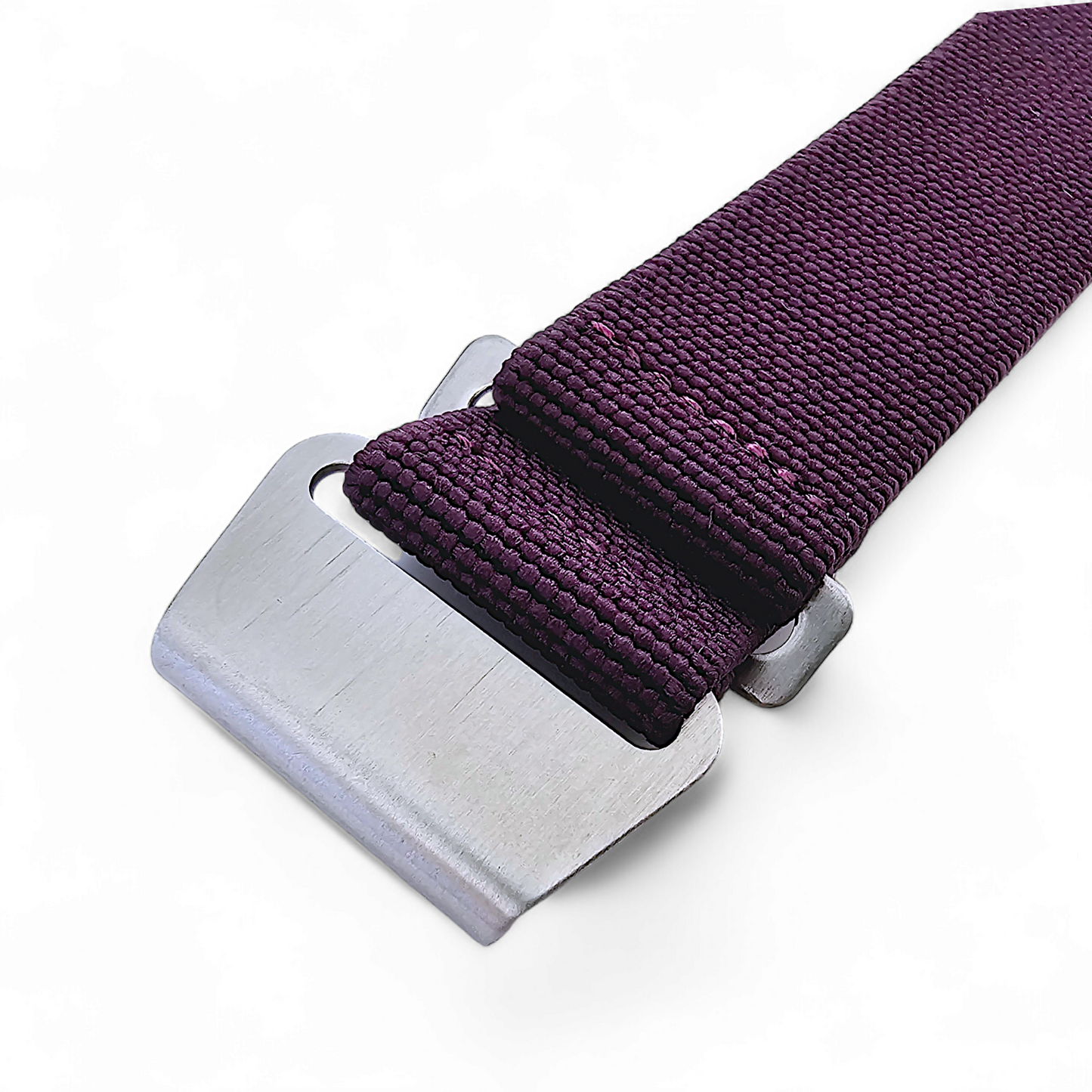 Marine Nationale Watch Strap Elastic Nylon Parachute 18mm 20mm 22mm Purple