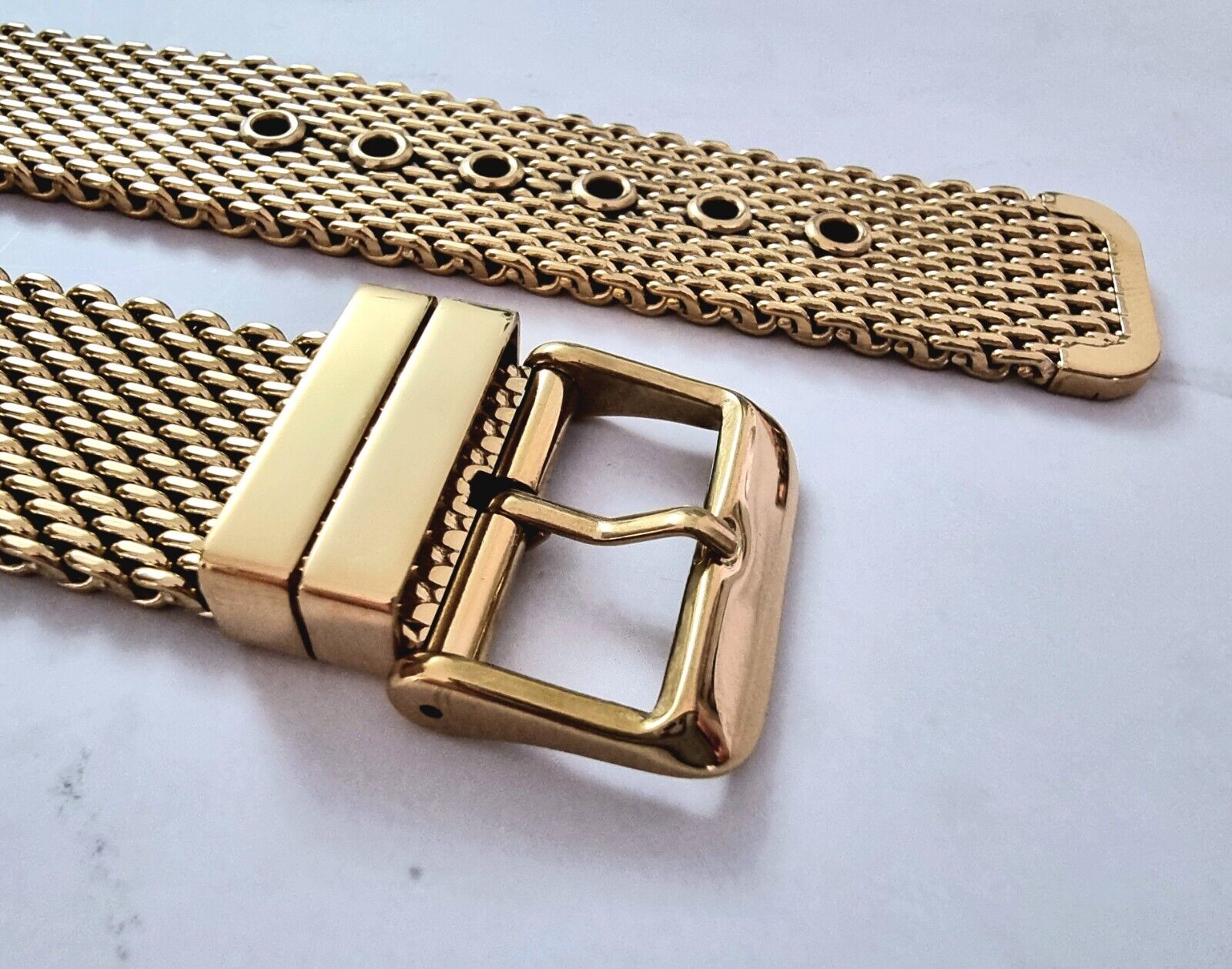 22mm gold best sale watch strap