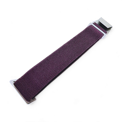 Marine Nationale Watch Strap Elastic Nylon Parachute 18mm 20mm 22mm Purple