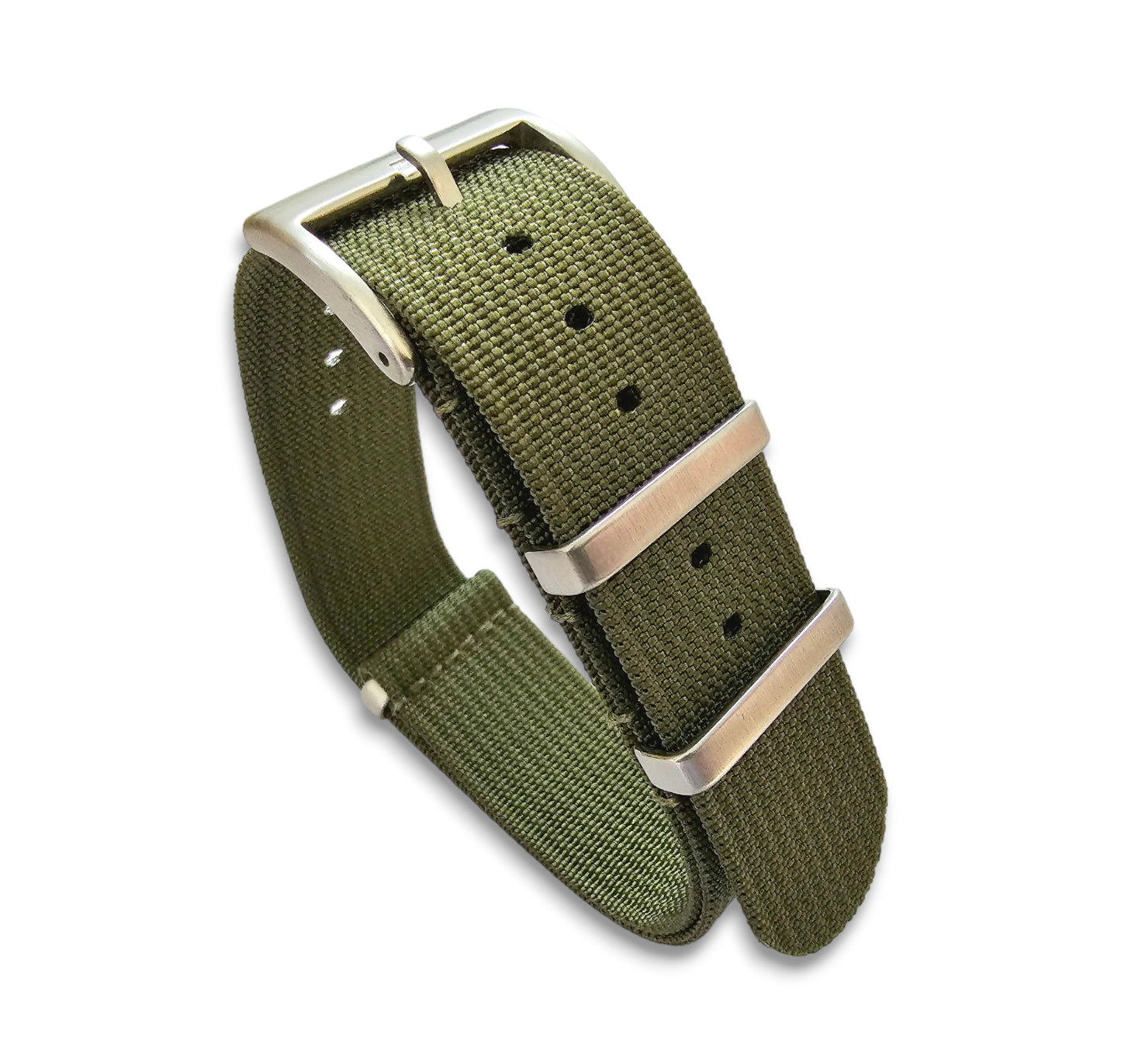 Premium Ribbed Nylon NATO G10 Watch Band Zulu Army Military Strap 18mm 20mm 22mm