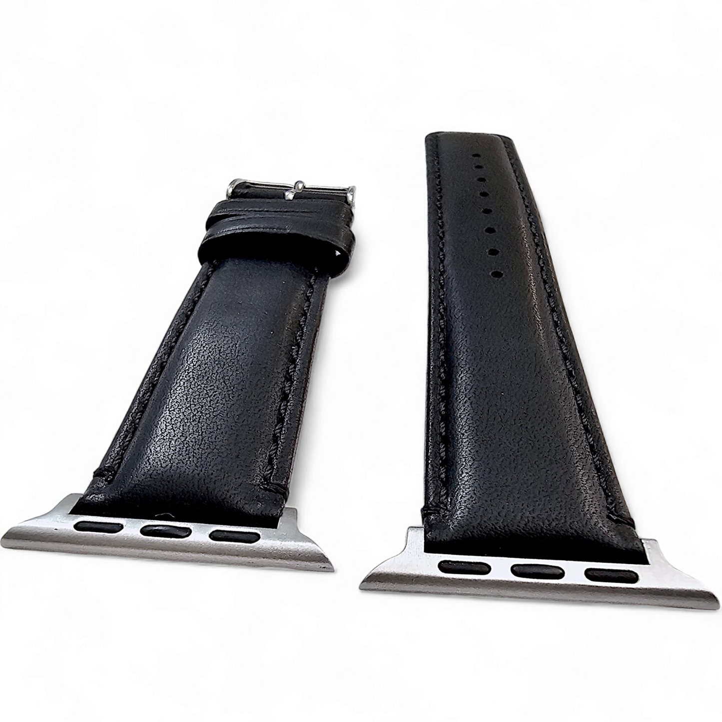 Horween Leather Watch Strap For Apple IWatch Black