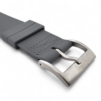 FKM Rubber One Piece Watch Strap Band 1.4mm 20mm 22mm Grey