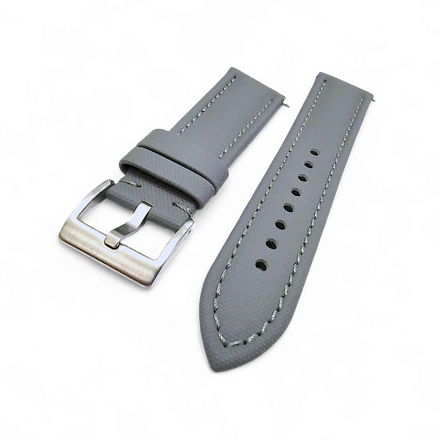 Sailcloth Watch Strap Band Premium Two Piece 20mm 22mm Navy Grey Replacement UK