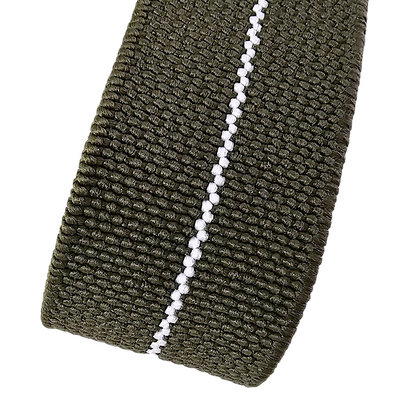 Wrist Envy Elastic Nylon Marine Nationale Watch Strap Band 20 22 mm Green White