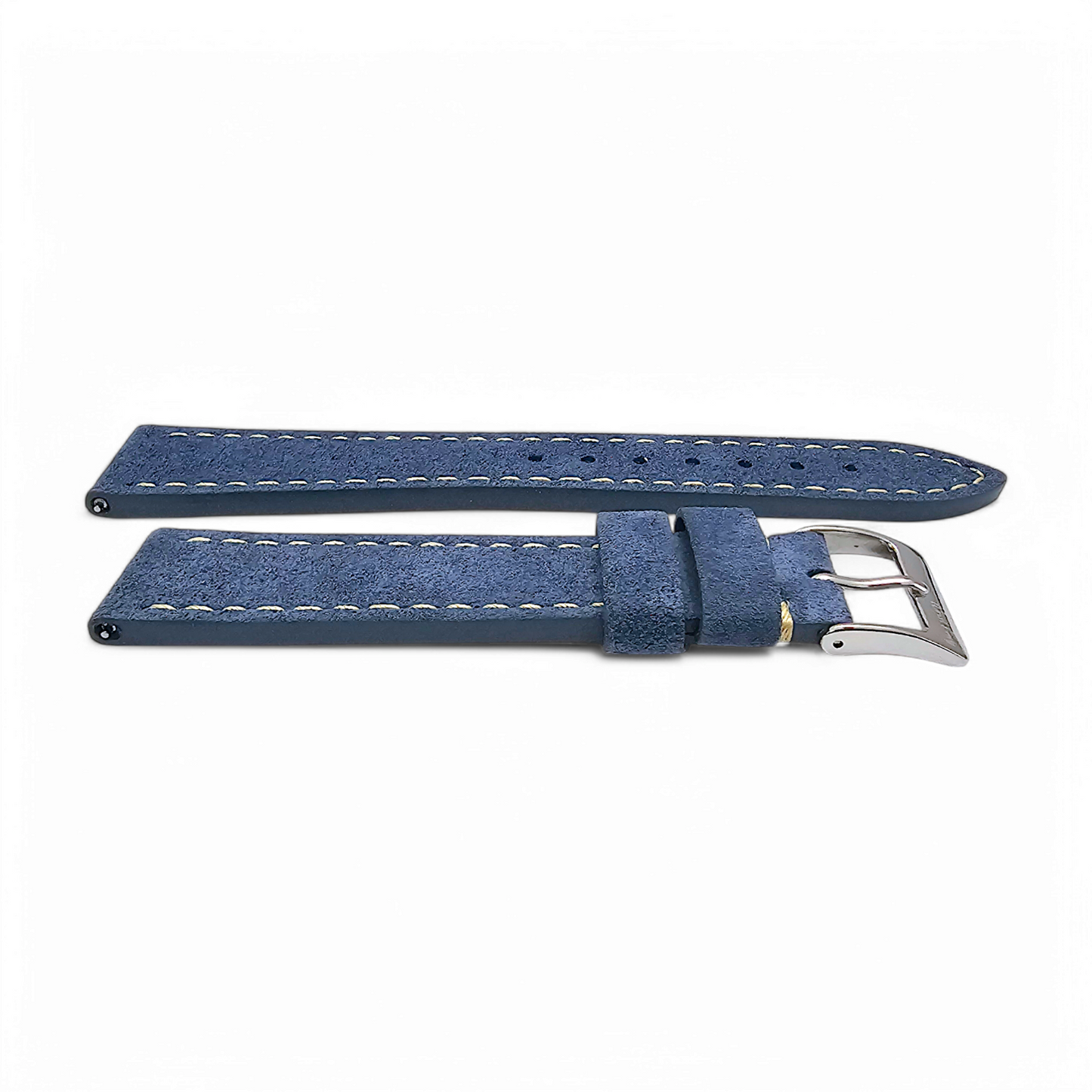 Italian Suede Watch Strap 20mm 22mm Cobalt Blue