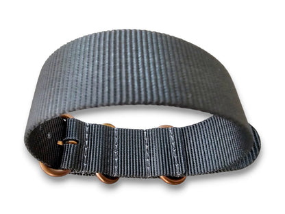 NATO Zulu G10 Nylon Watch Strap Bronze PVD Buckle 20mm 22mm