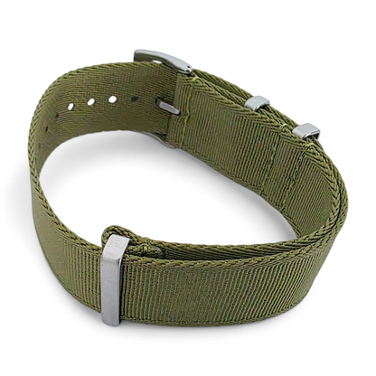 Sovereign Luxury Nylon Watch Strap Military 18mm 20mm 22mm Army Green