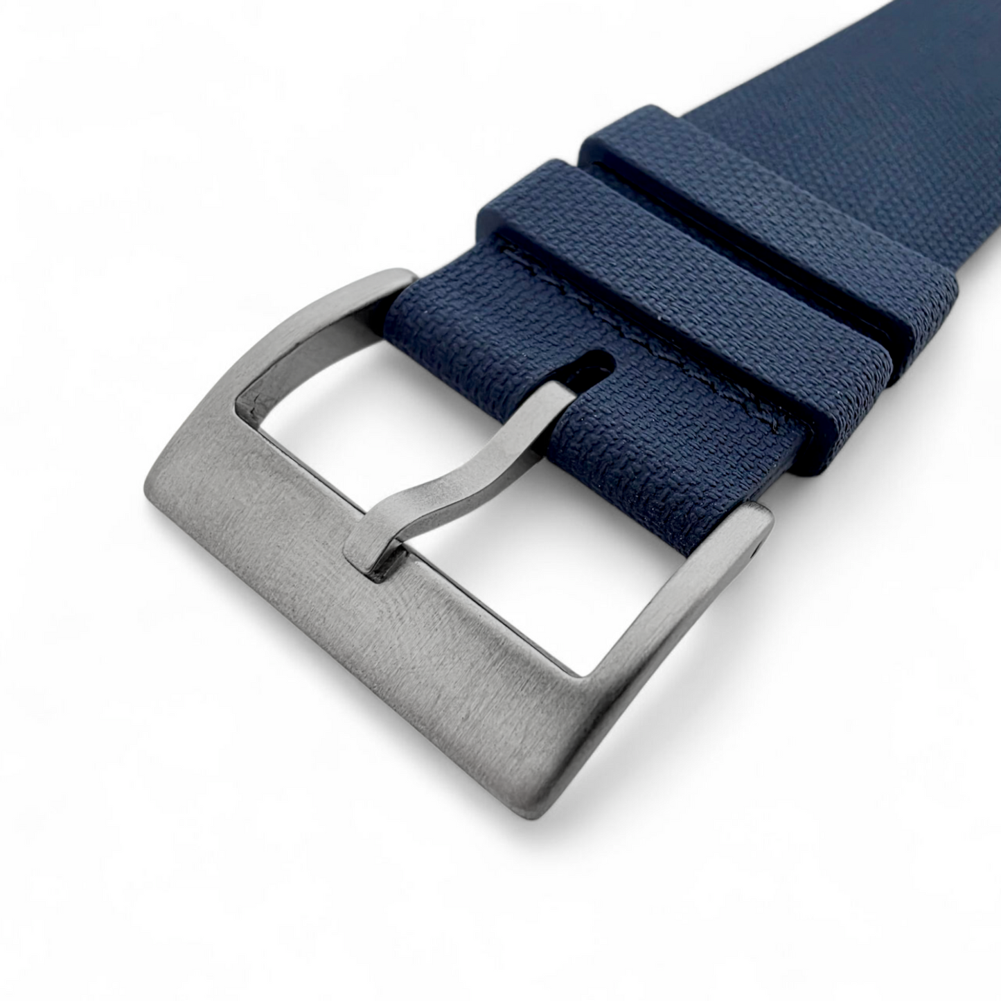 FKM Rubber One Piece Watch Strap Band 1.4mm 20mm 22mm Blue