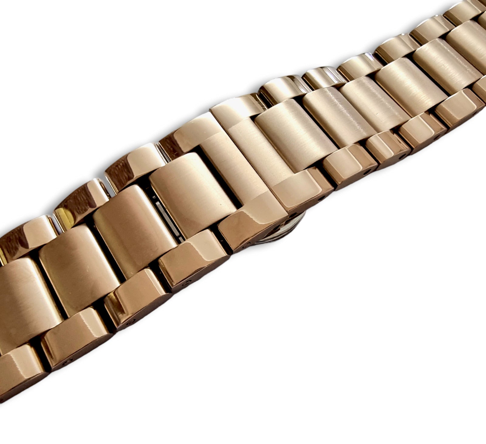 Rose gold metal outlet watch strap