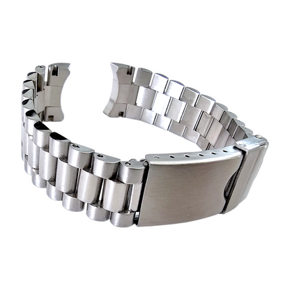 Solid Curved End 316L Stainless Steel Watch Bracelet 20mm