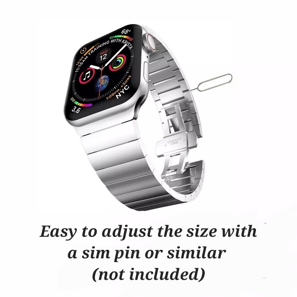 Stainless Steel Strap For Apple Watch Link Band 38mm, 40mm, 42mm