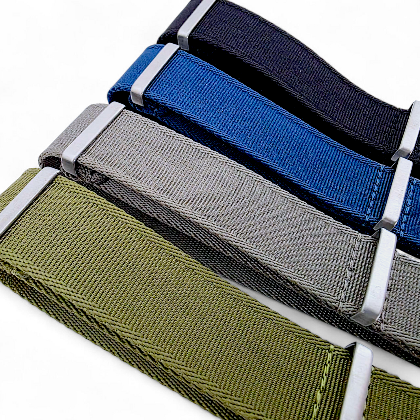 Sovereign Luxury Nylon Watch Strap Military 18mm 20mm 22mm Army Green