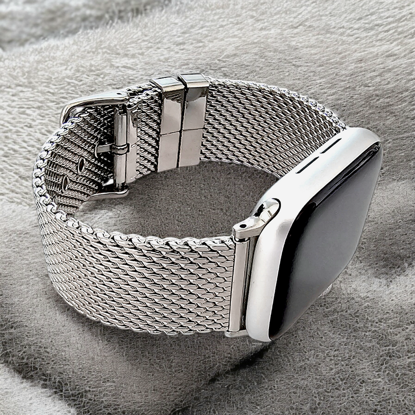 Shark Mesh 2.6mm Thick 316L Stainless Steel Bracelet For Apple Iwatch