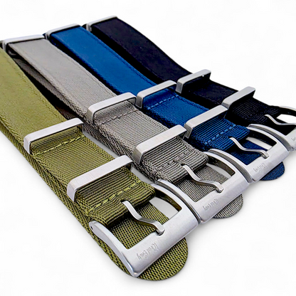 Sovereign Luxury Nylon Watch Strap Military 18mm 20mm 22mm Royal Blue