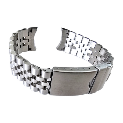 Solid Curved End 316L Stainless Steel Watch Bracelet 20mm