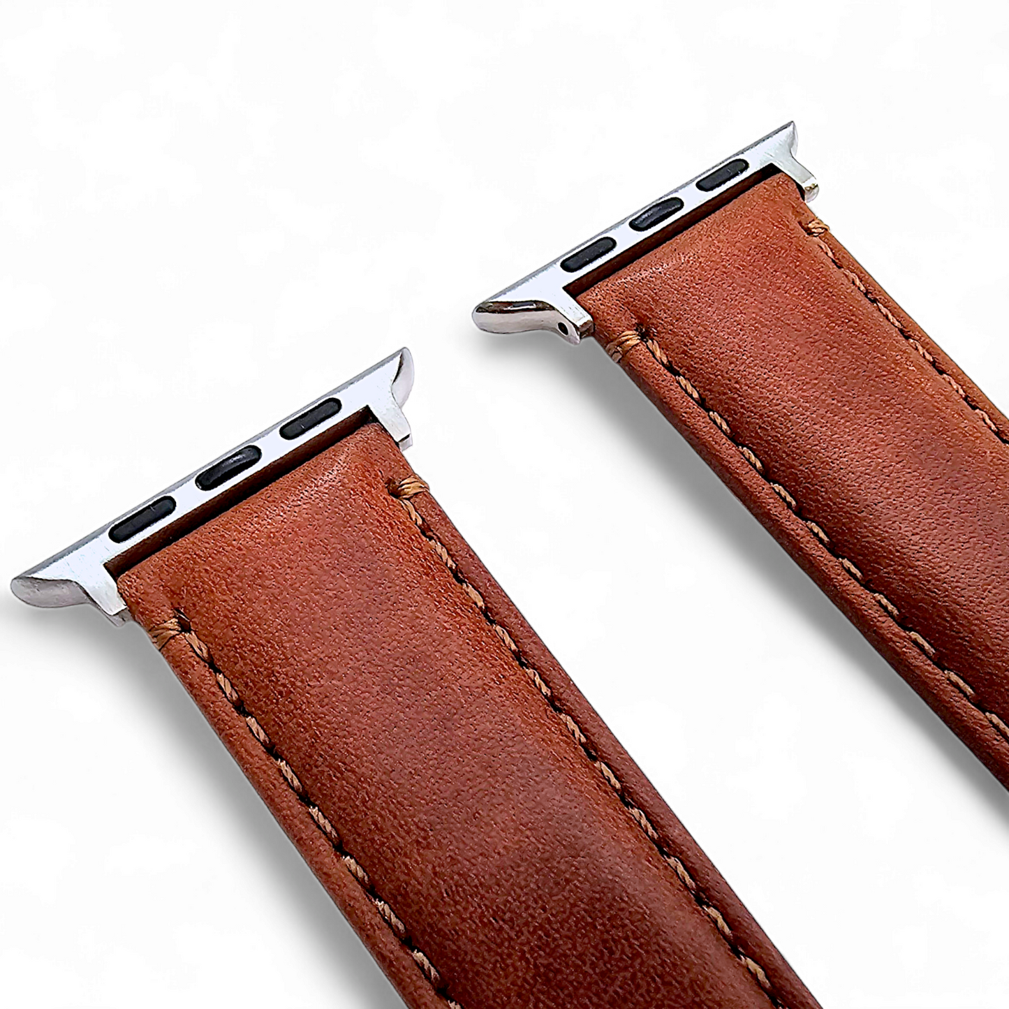 Horween Leather Watch Strap For Apple IWatch Chestnut Brown