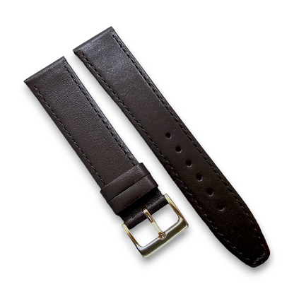 Luxury Stitched Leather Watch Strap Band Replacement Mens Womens 8mm to 22mm UK