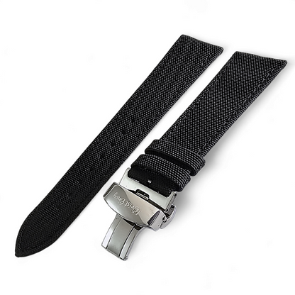 Canvas Deployment Clasp Watch Strap Band Sailcloth 20mm 22mm