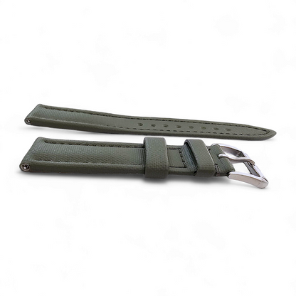 Sailcloth Watch Strap 20mm 22mm Olive Green