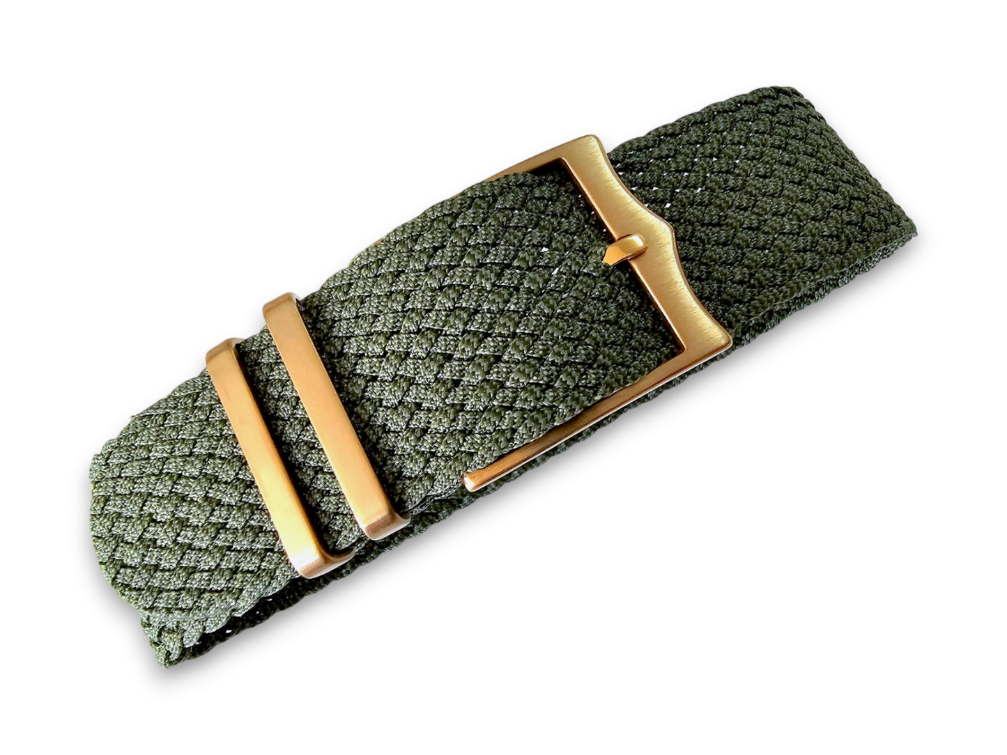 Bronze Buckle Perlon NATO Watch Strap Nylon 20mm 22mm