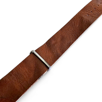 Italian Leather NATO Watch Strap 18mm 20mm 22mm Mid Brown