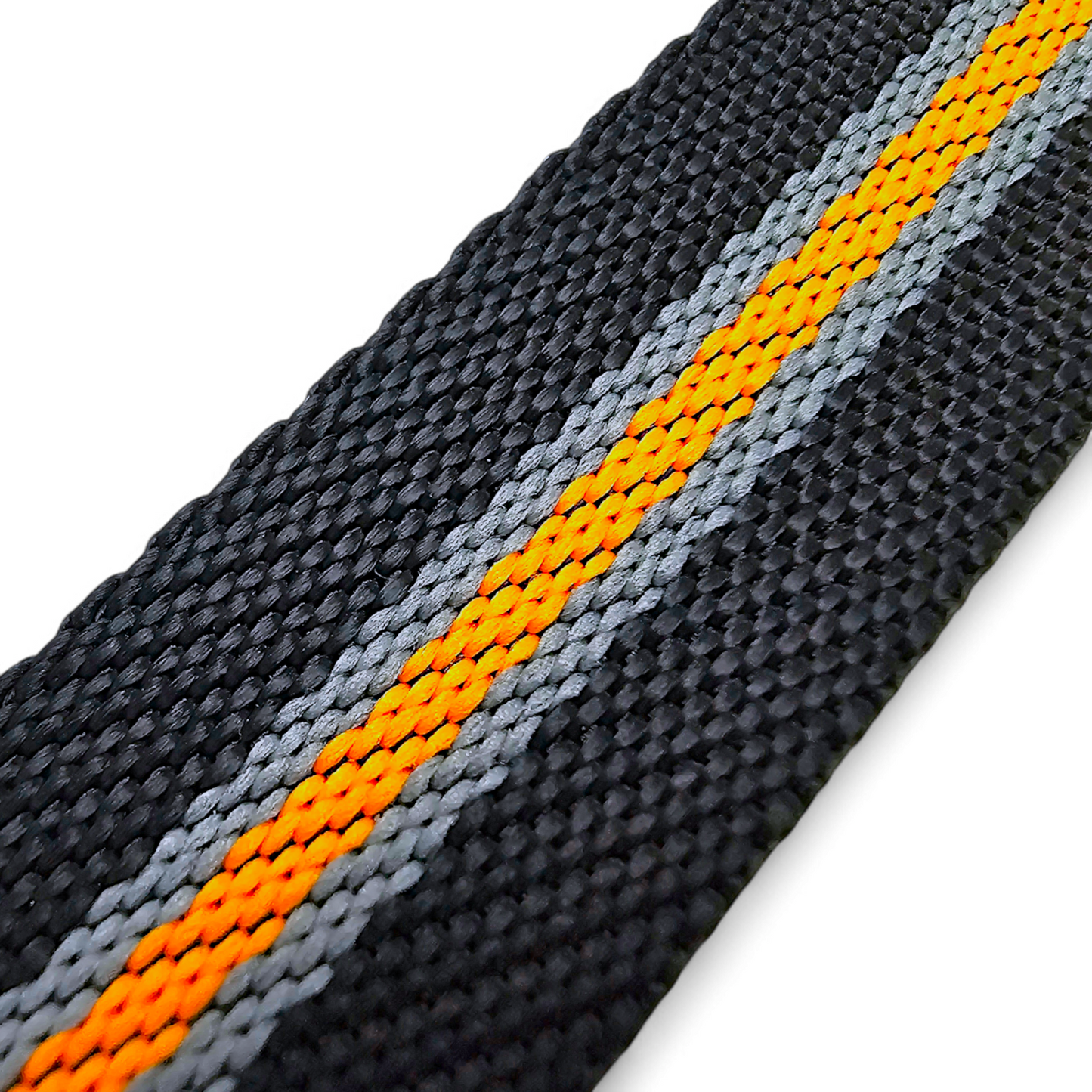 Nylon Watch Military Strap Black Orange Grey 20mm 22mm