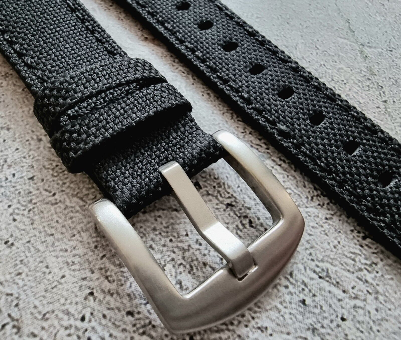 22mm black 2025 watch strap