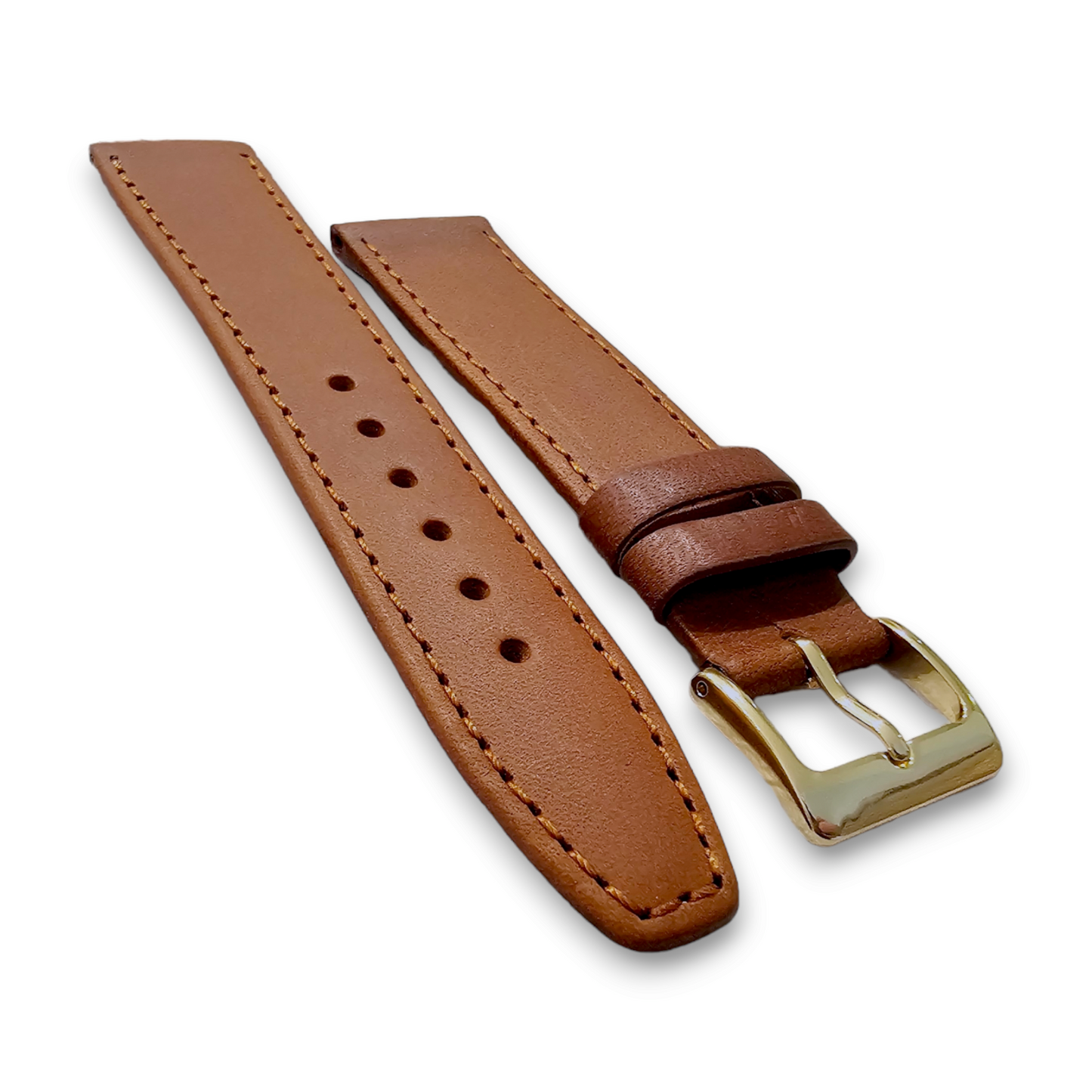 Luxury Stitched Leather Watch Strap Band Replacement Mens Womens 8mm to 22mm UK