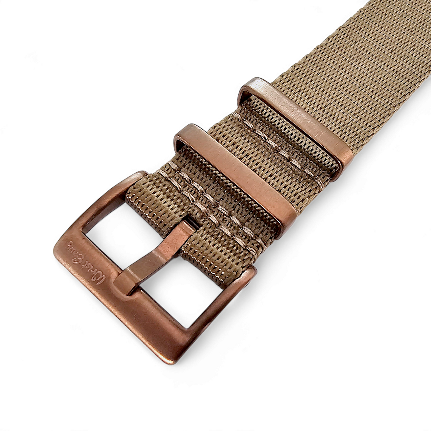 Bronze NATO 1.4mm Thick Watch Strap Band Nylon Military 20mm 22mm Golden Khaki