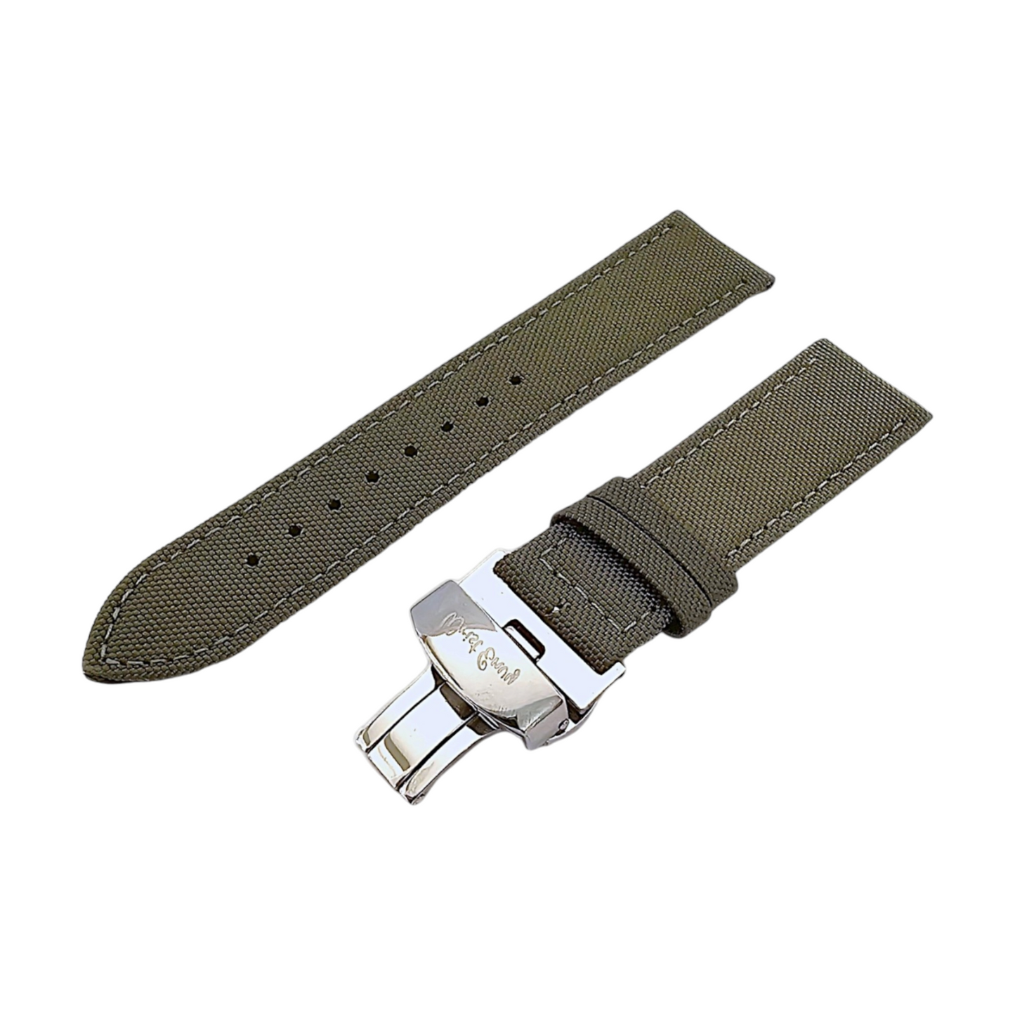 Canvas Deployment Clasp Watch Strap Band Sailcloth 20mm 22mm